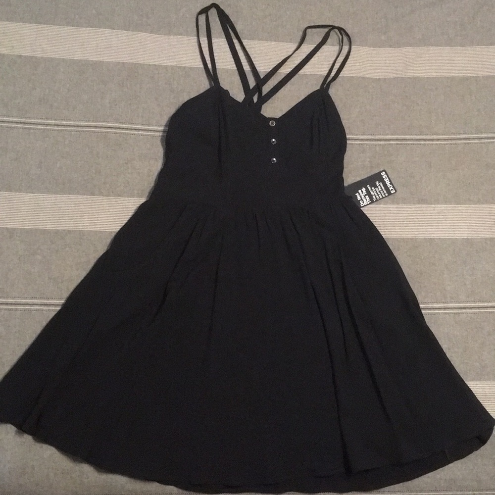 Black, strap of dress from EXPRESS